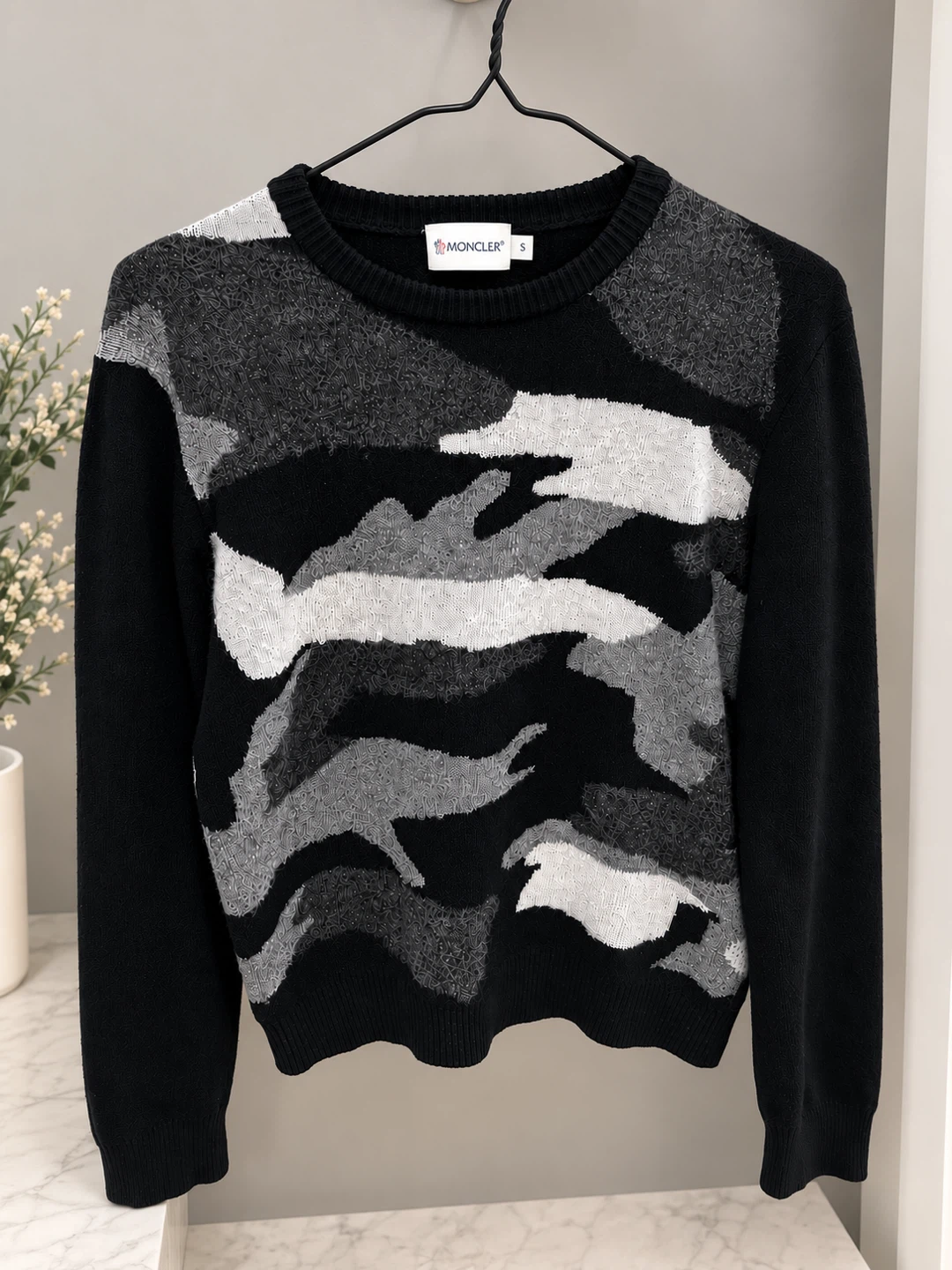 Moncler Camo Crewneck Sweater
