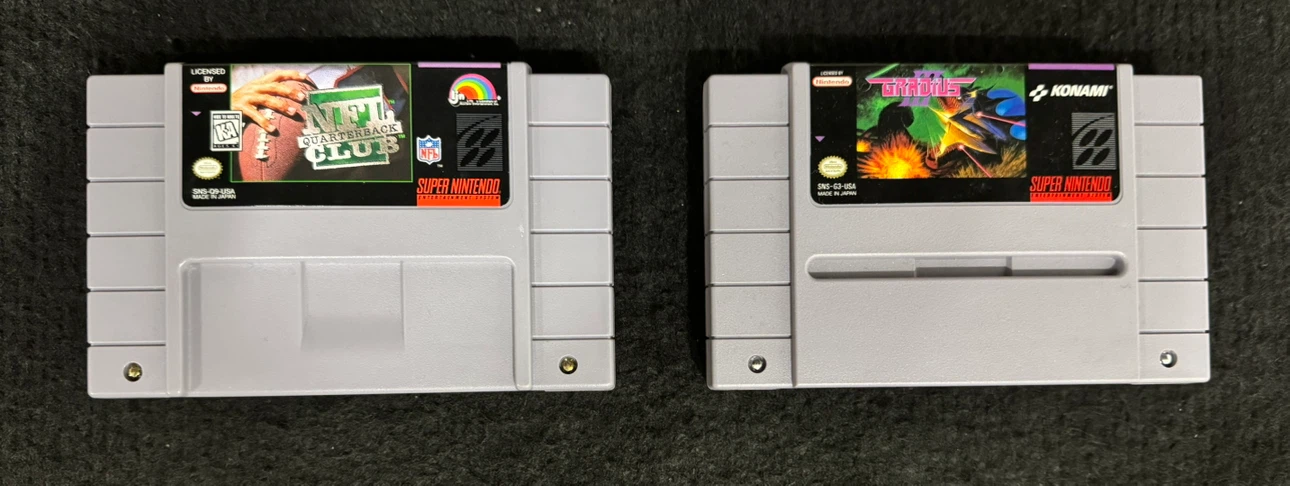 SNES Game Lot - Gradius III & NFL Quarterback Club