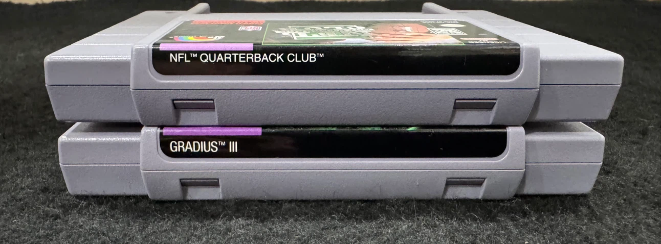 SNES Game Lot - Gradius III & NFL Quarterback Club - photo 4