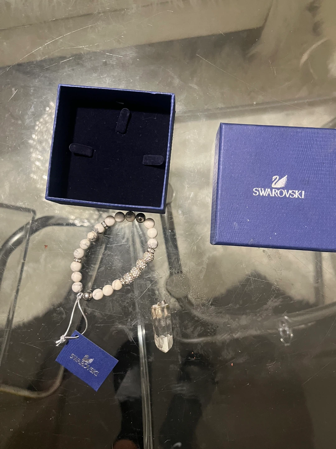 Swarovski Bracelet and Crystal Pendant