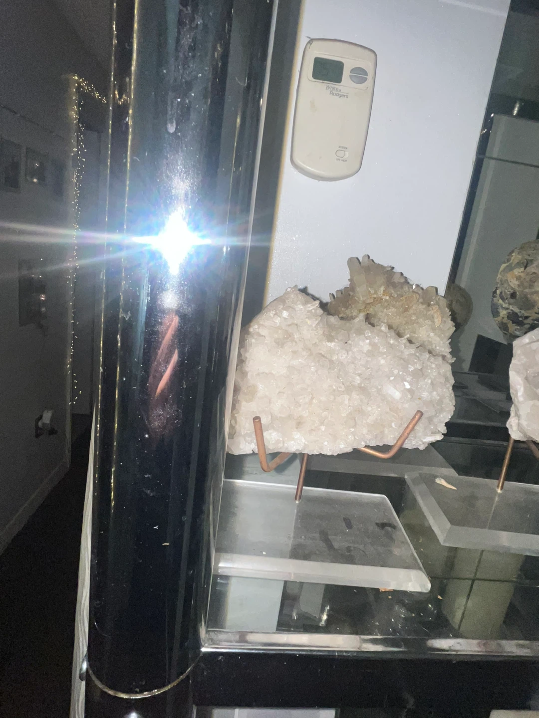 Clear Quartz Crystal Cluster on Stand 35$ each - photo 3