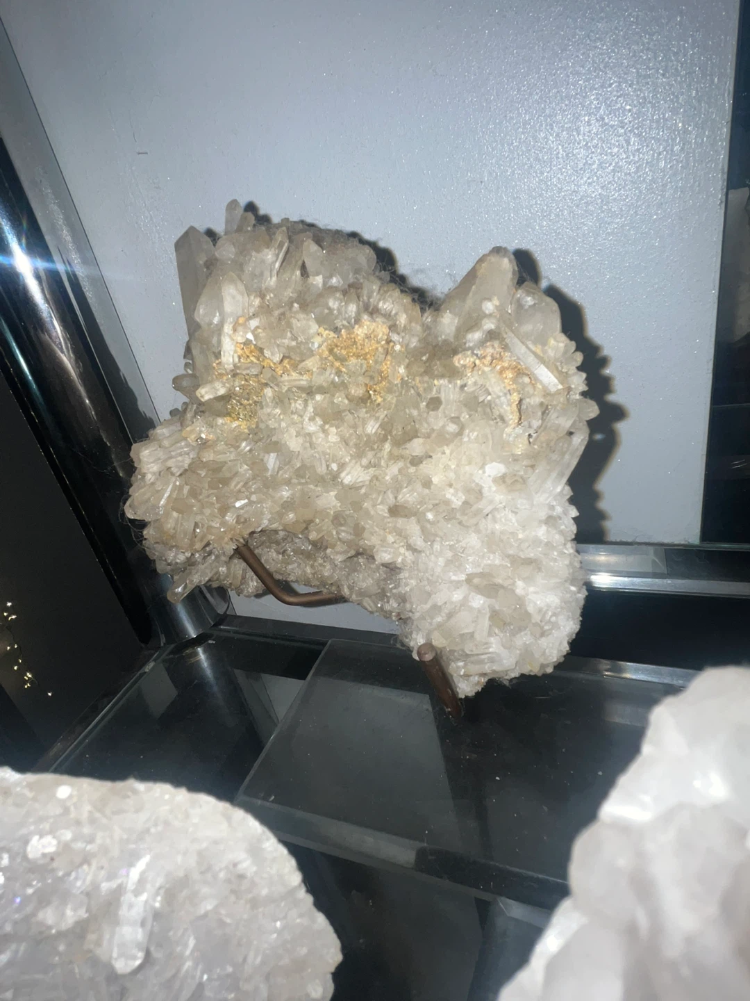 Clear Quartz Crystal Cluster on Stand 35$ each - photo 5