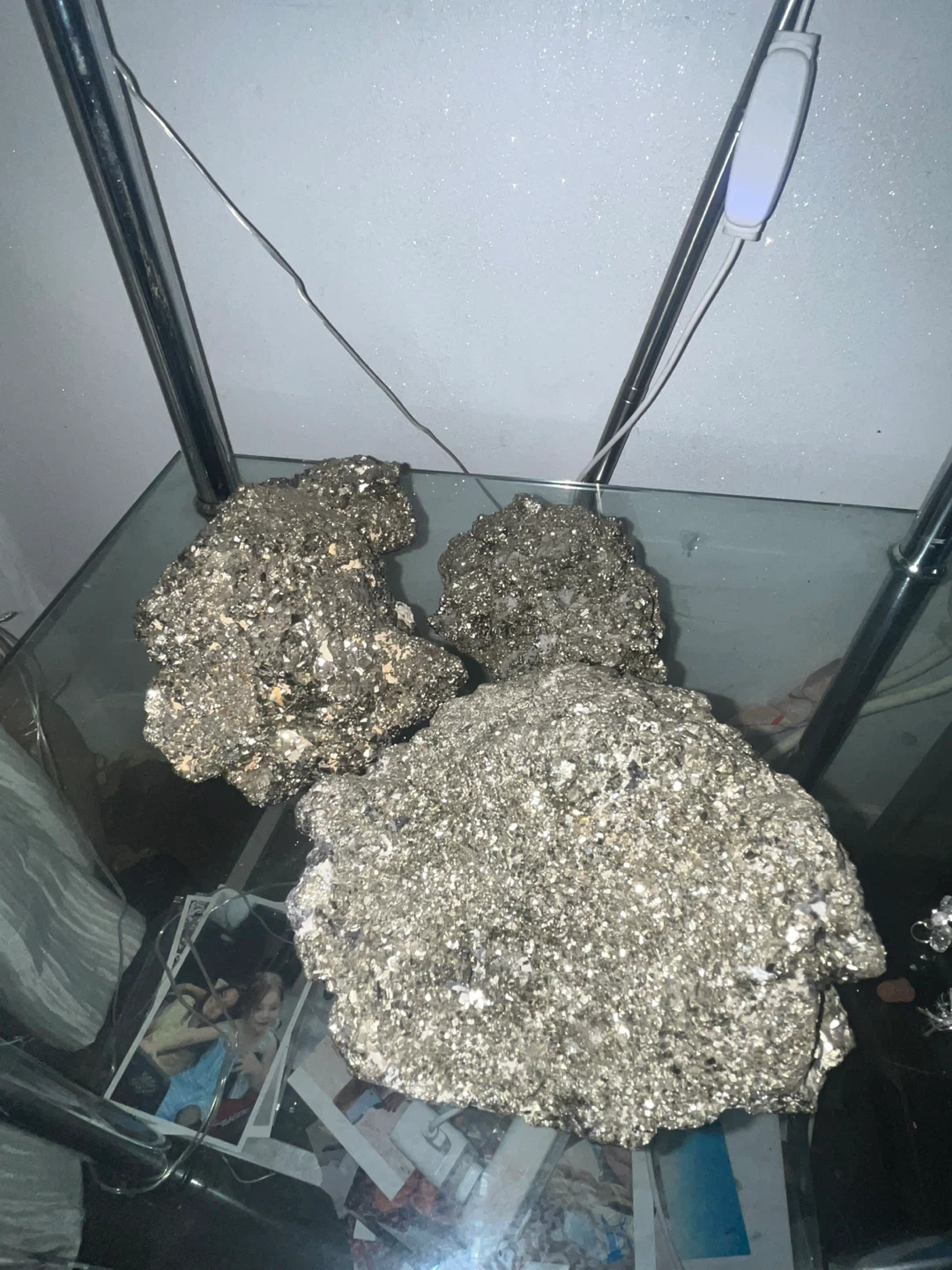 Big Natural Pyrite Mineral Cluster Specimens