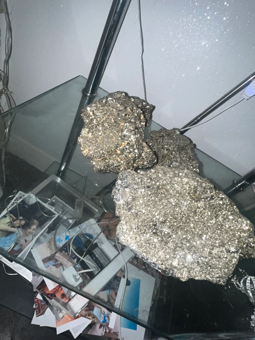 Big Natural Pyrite Mineral Cluster Specimens - photo 2