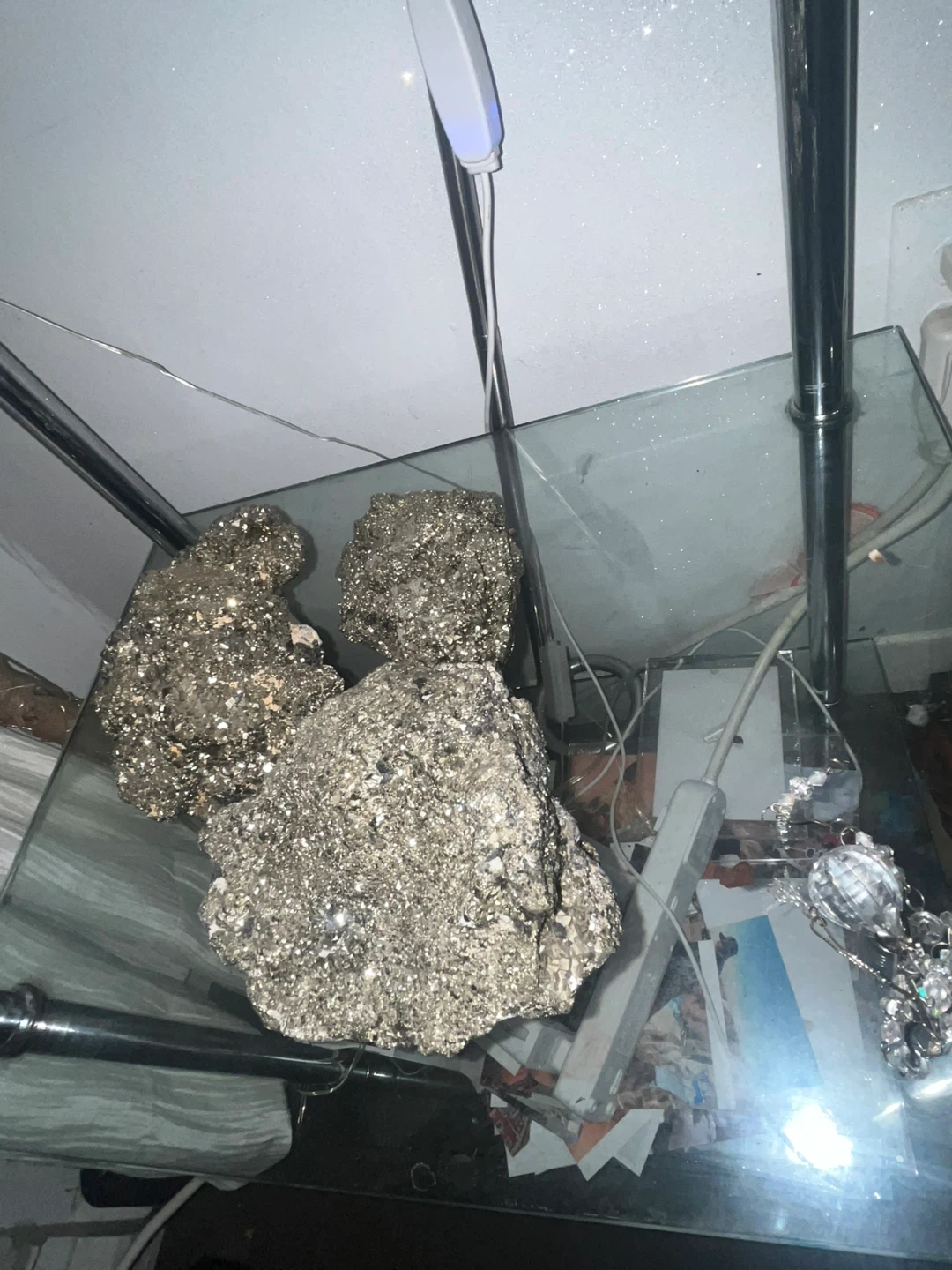 Big Natural Pyrite Mineral Cluster Specimens - photo 4