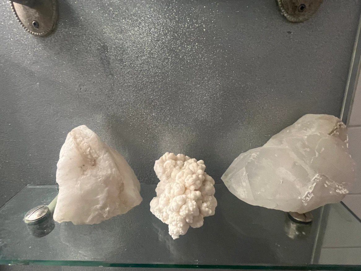 White Mineral Specimens 15$ each