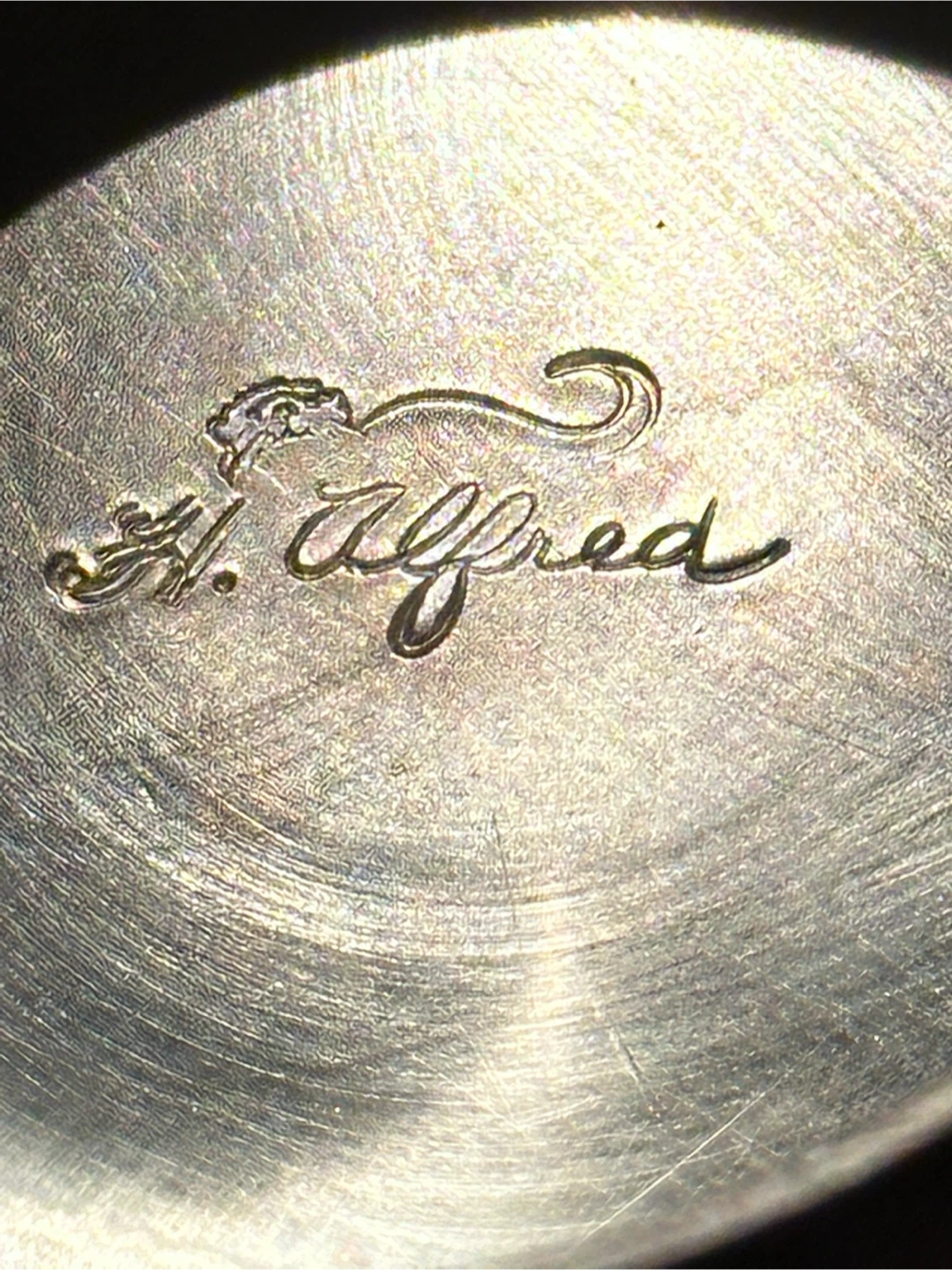 Harold Alfred First Nations Sun silver-plated hammered bowl - photo 5