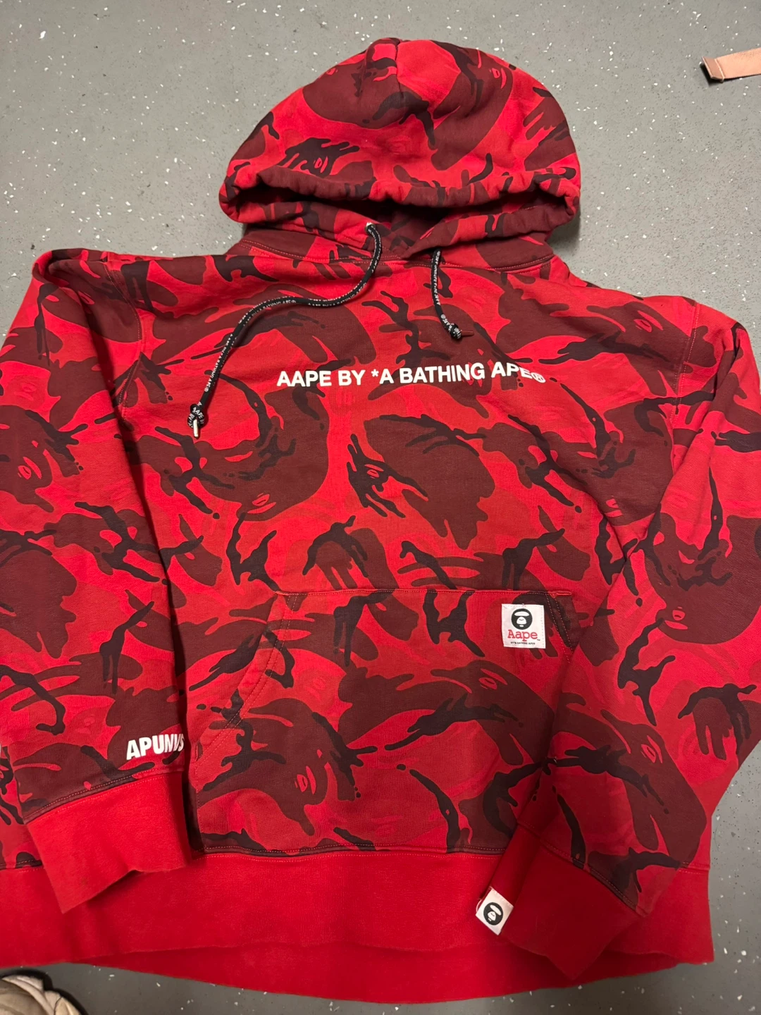 AAPE By A Bathing Ape Red Camo Hoodie