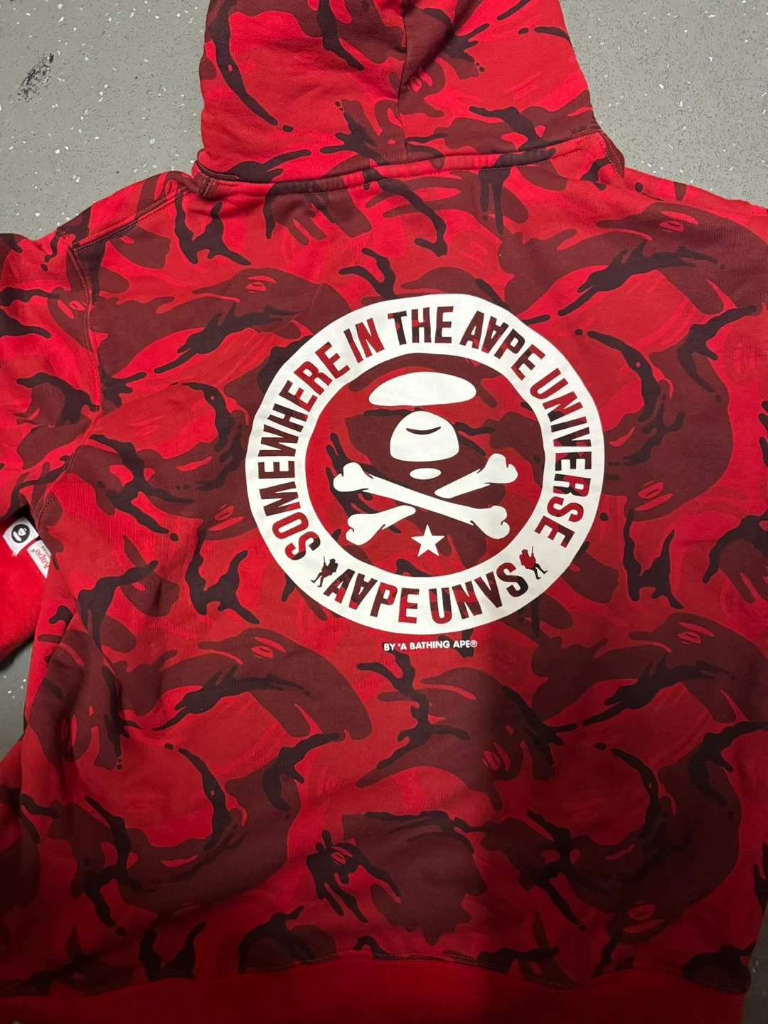 AAPE By A Bathing Ape Red Camo Hoodie - photo 2