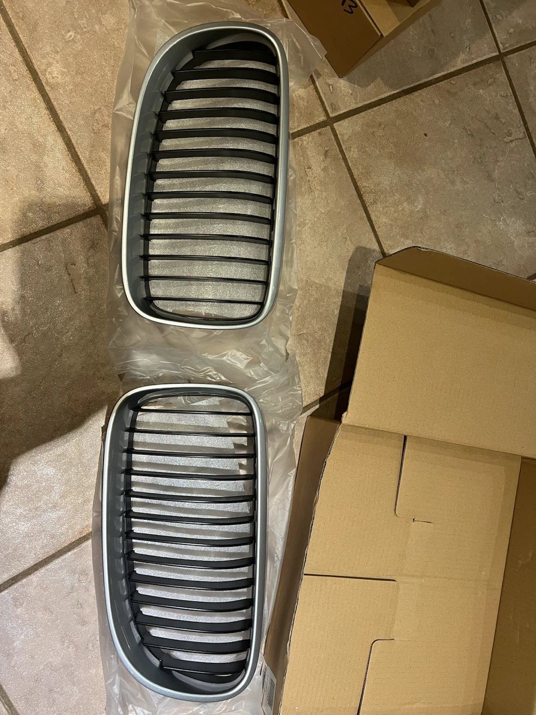 Bimmian E92 LCI Front Kidney Grille Titanium Silver