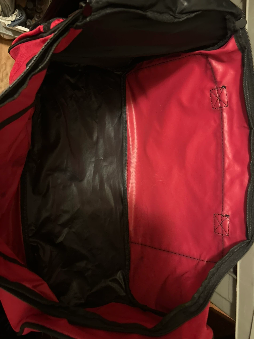 Goodlife Fitness Red and Black Duffle Bag - photo 3