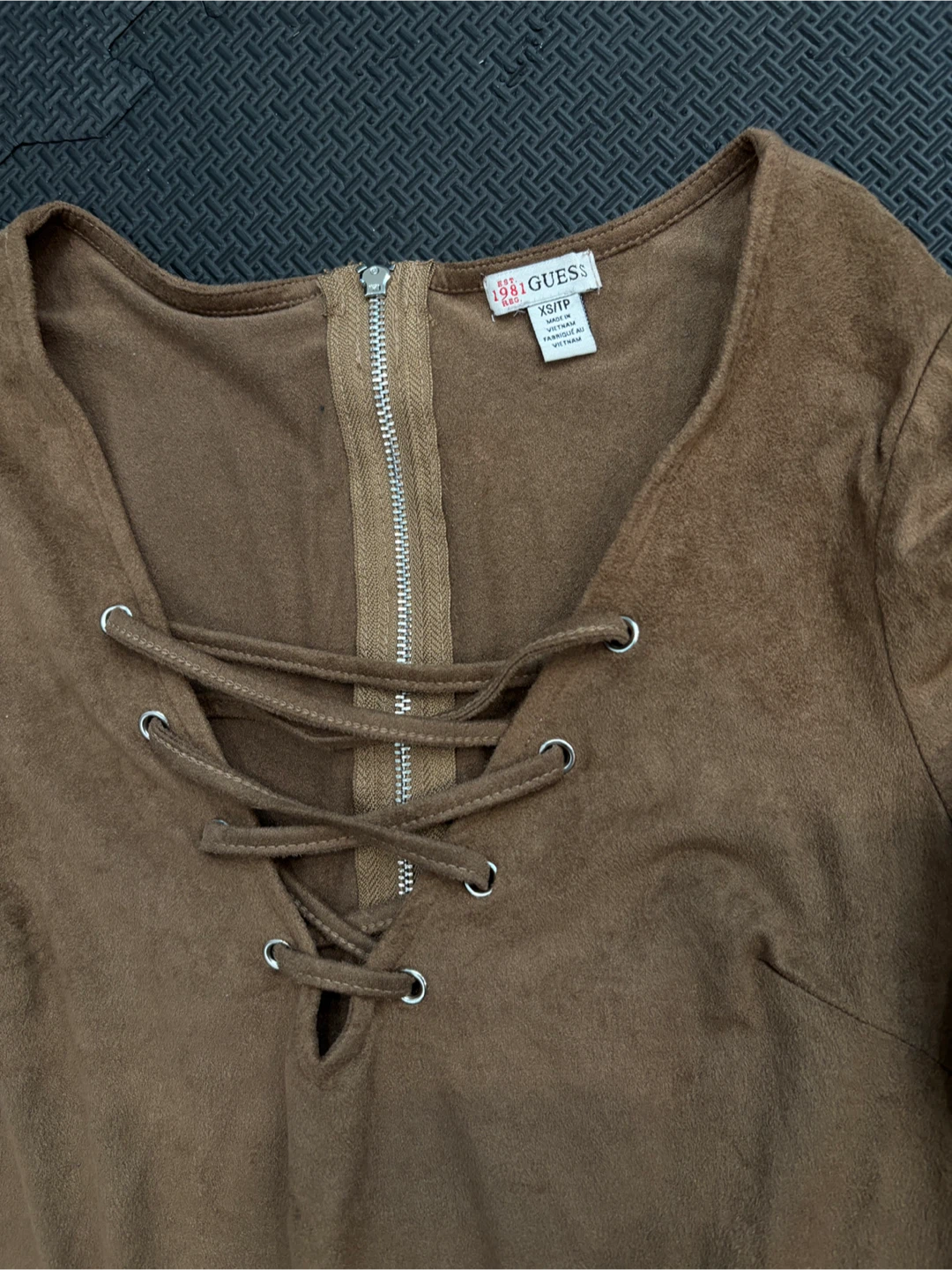 GUESS Brown Suede-Look Dress - photo 2