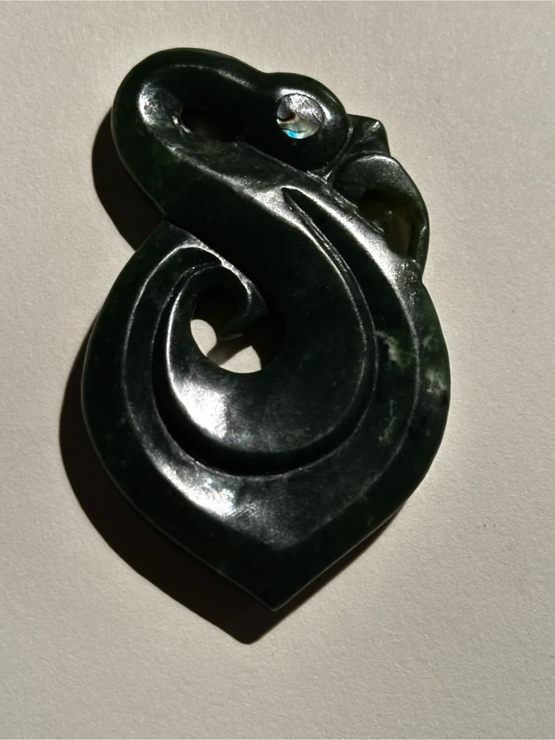 Māori Jade Pendant - 3" Translucent Pounamu - photo 4