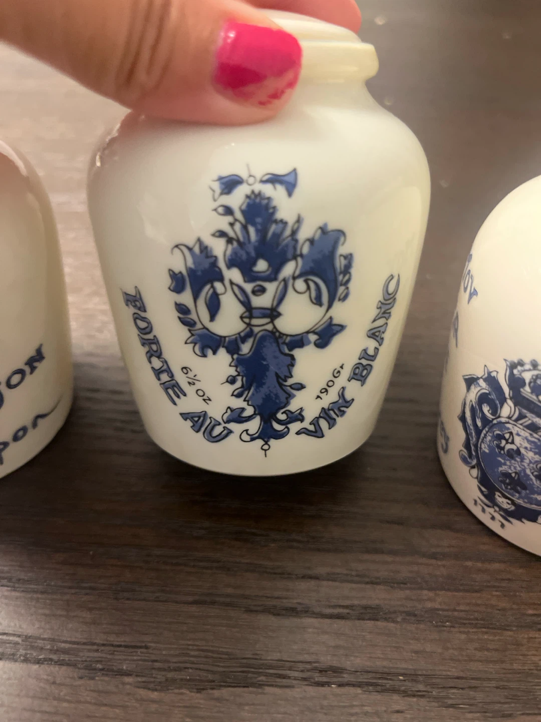 Set of 5 Vintage Grey Poupon Mustard Jars - photo 3