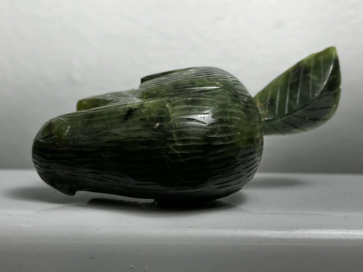 Nephrite Jade Beaver Carving - photo 5