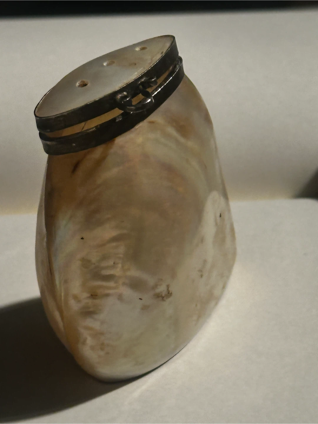 Antique mother of pearl shaker - photo 3