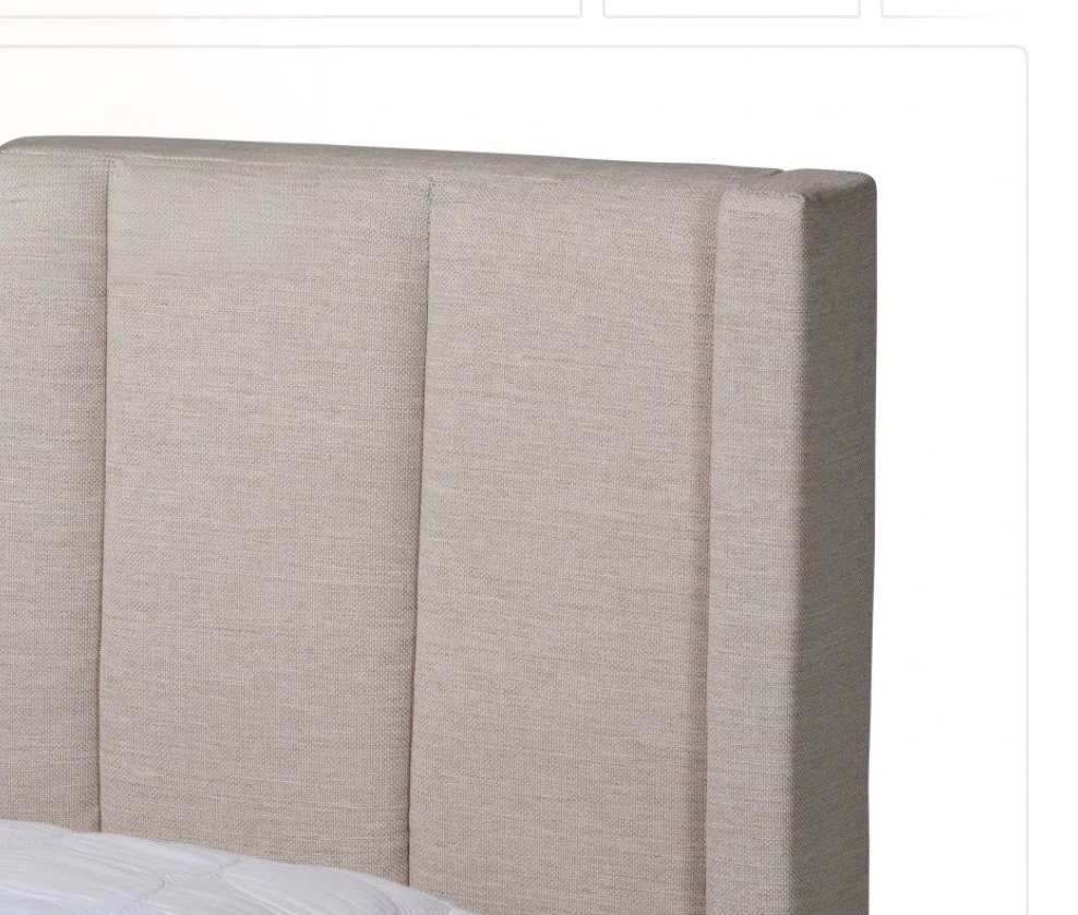 New Beige Full Size 3-Drawer Storage Platform Bed - photo 3