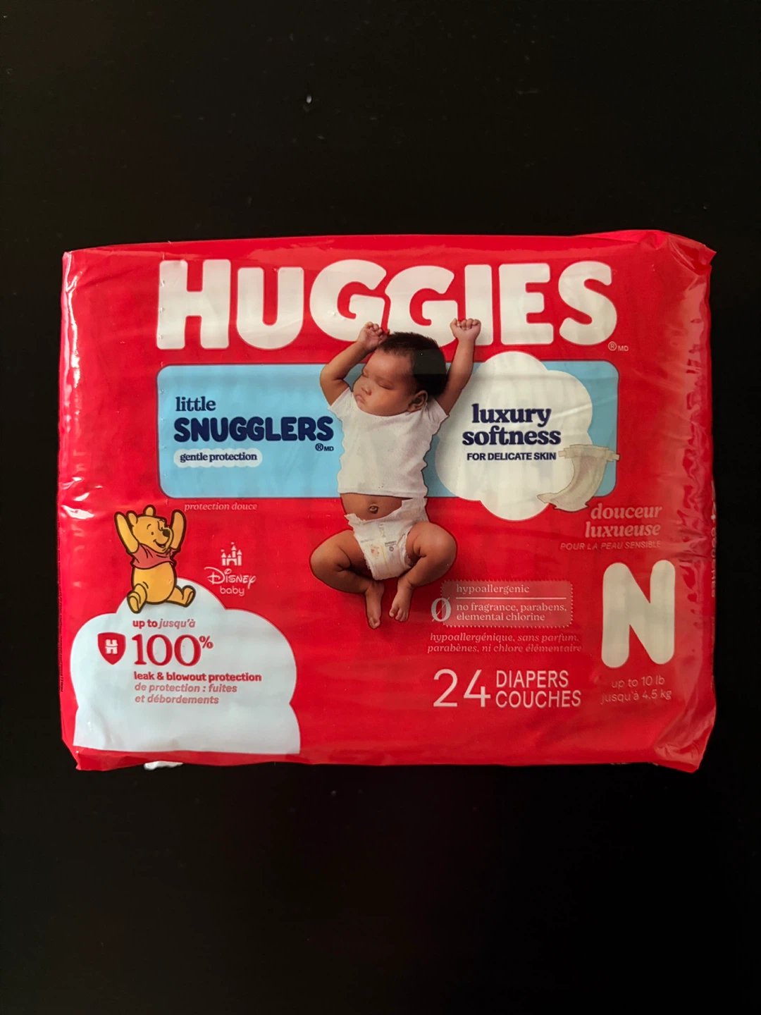 Huggies Little Snugglers Newborn Diapers 24 count
