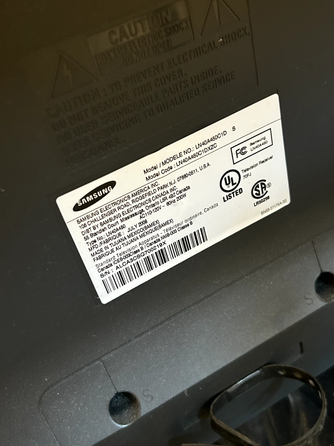 Samsung 40-inch LCD Television LN40A450 - photo 2