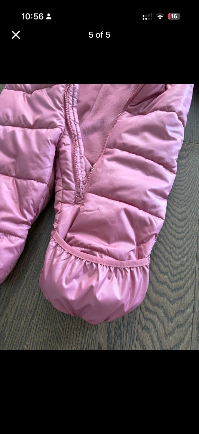 Joe Fresh pink baby snowsuit - photo 4