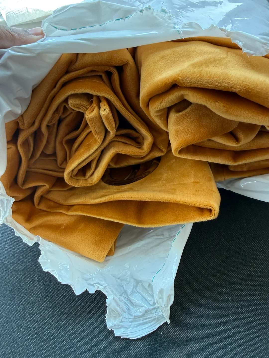 Mustard Yellow Velvet Curtains - photo 3