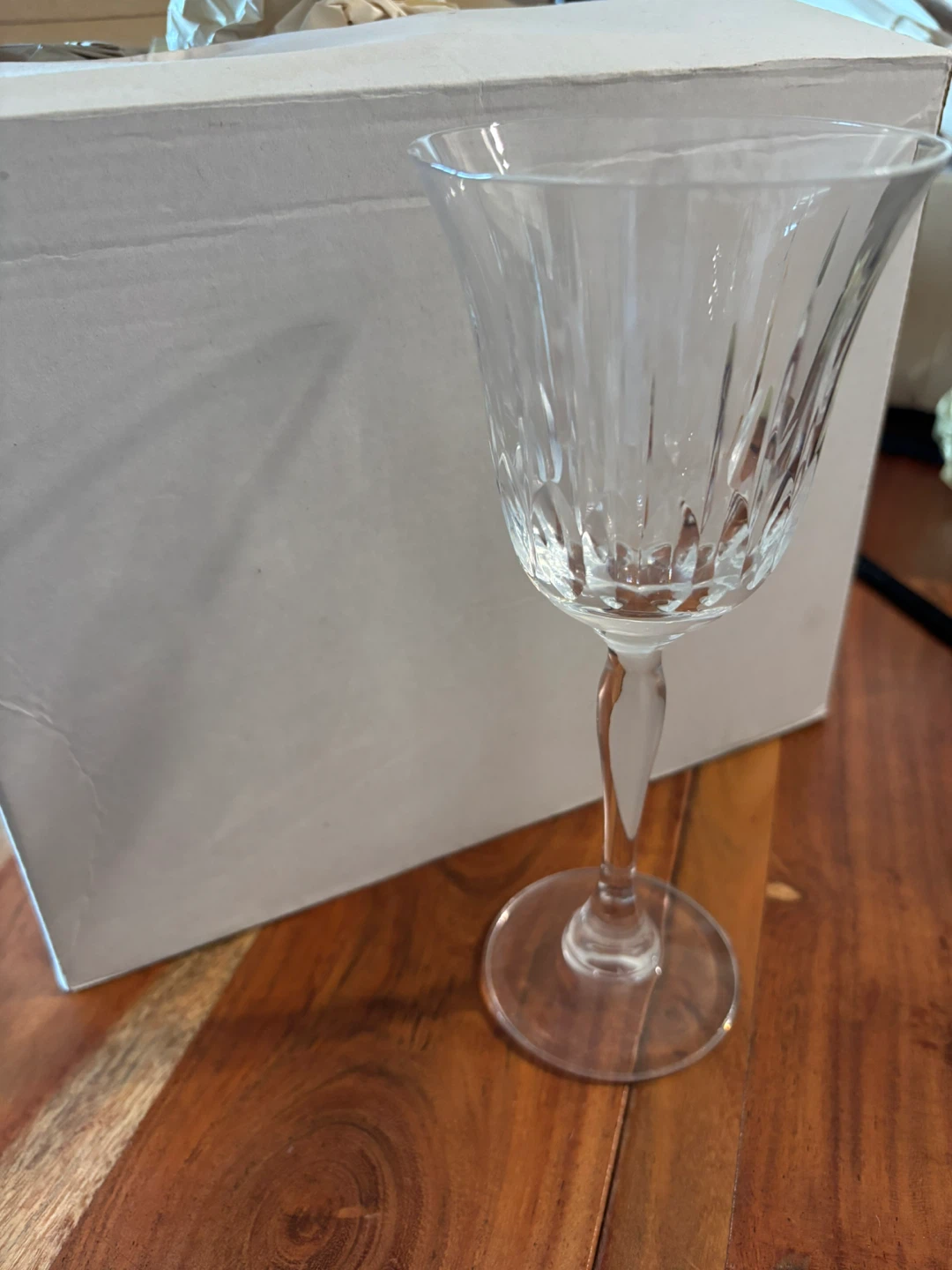 Set of Crystal Wine Glasses