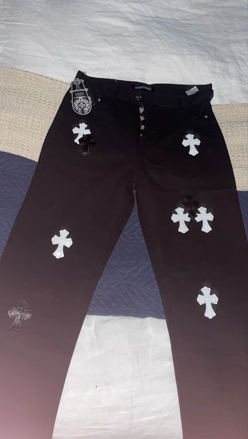 Chrome Hearts Cross Patch Jeans