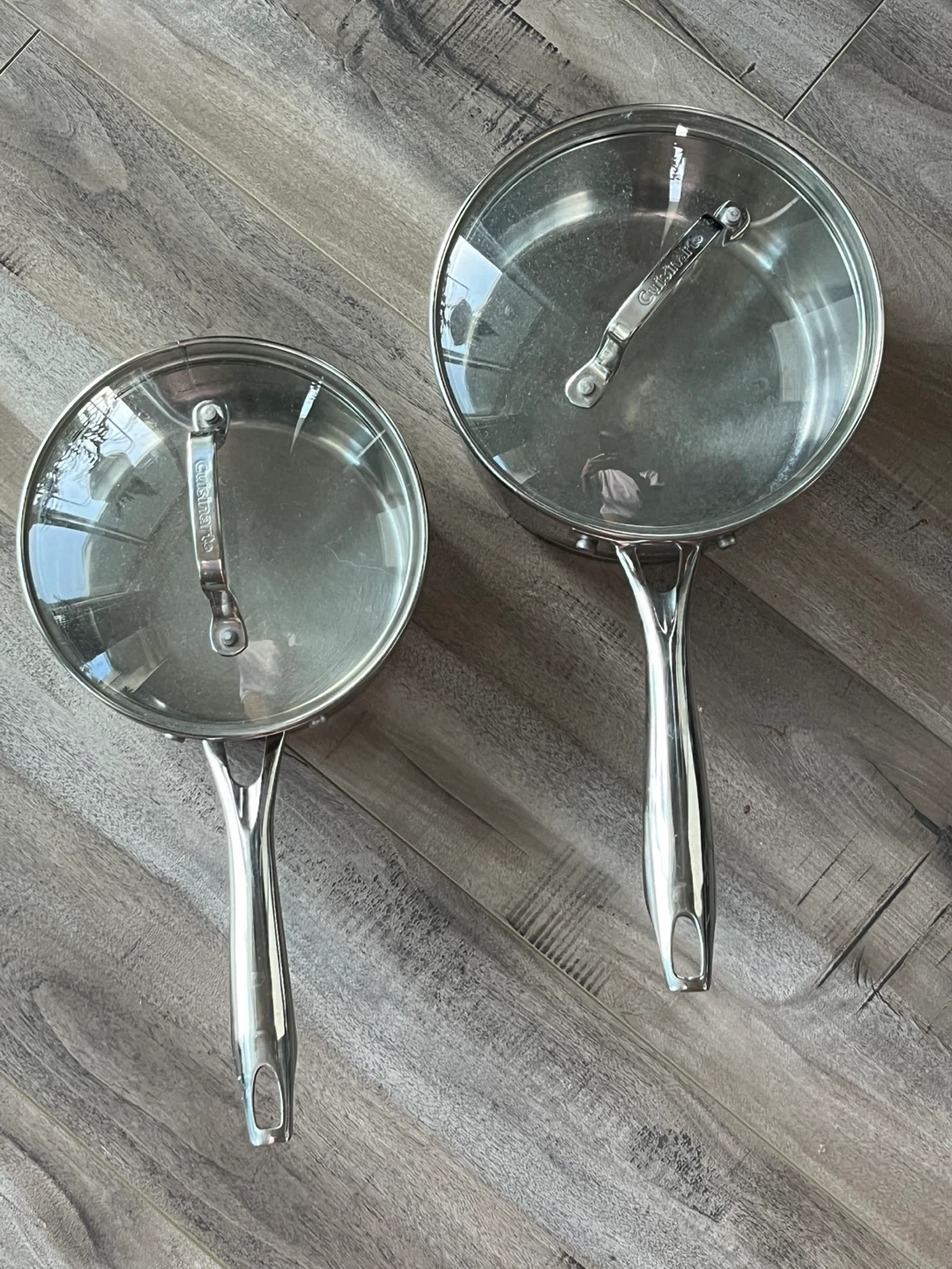 Set of 4: Cuisinart 2QT Stainless Steel Saucepan
