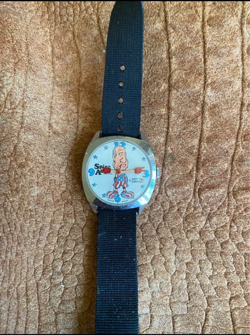 Vintage Spiro Agnew Dirty Time Company Watch - photo 3