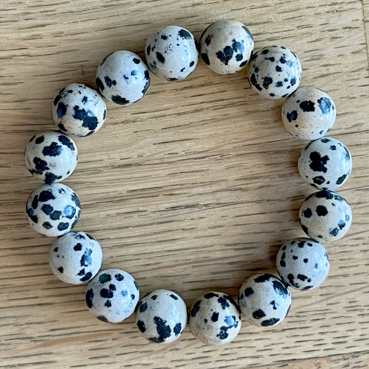 Dalmatian Jasper bracelet (12mm bead) - photo 3