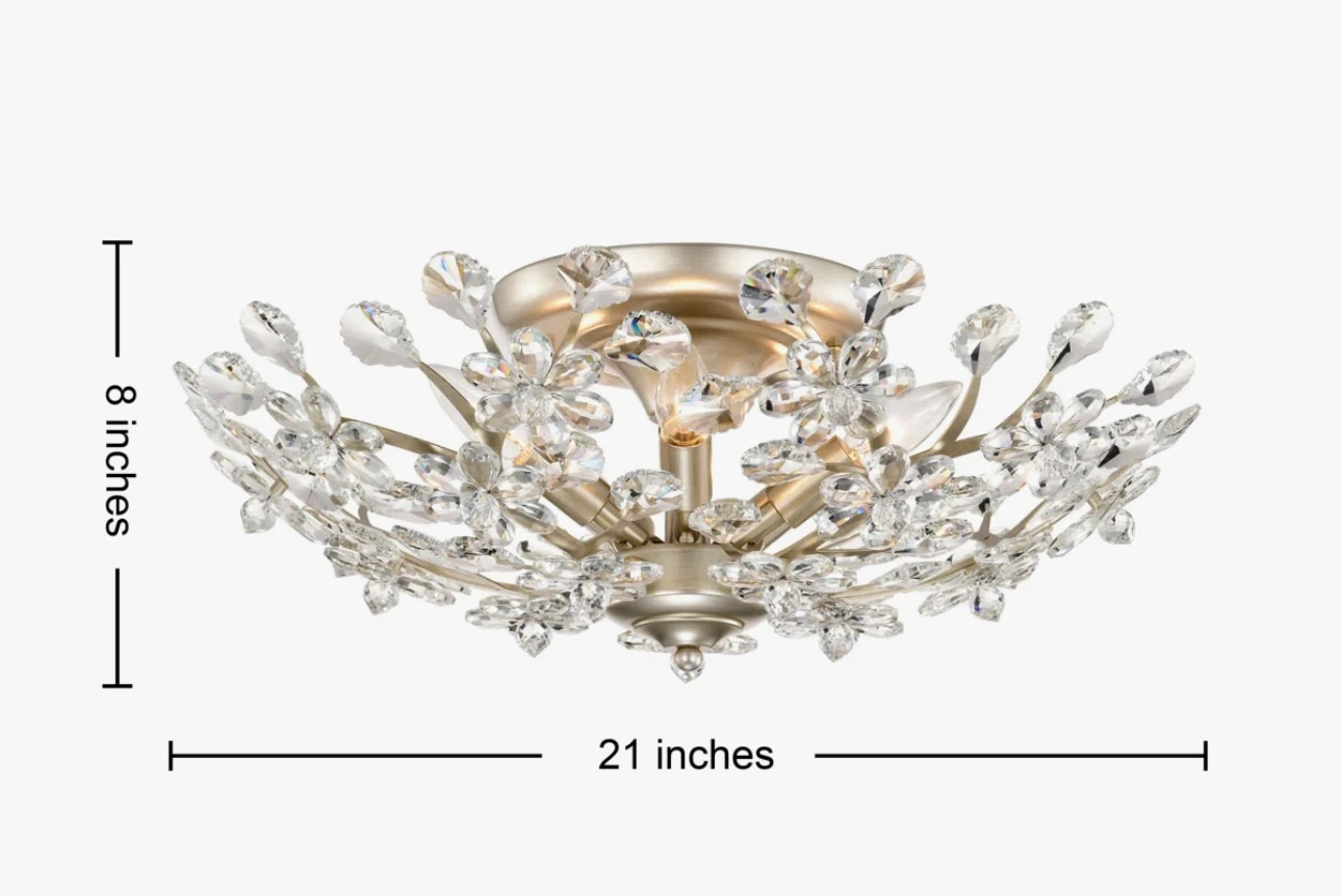 AnyanieJoy 20.5in Crystal Champagne Silver - photo 5