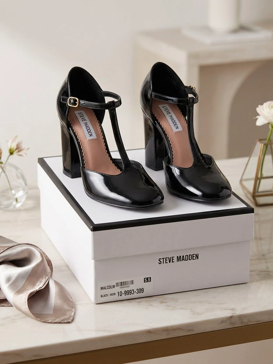 Steve Madden Malcolm Black Heels - photo 2
