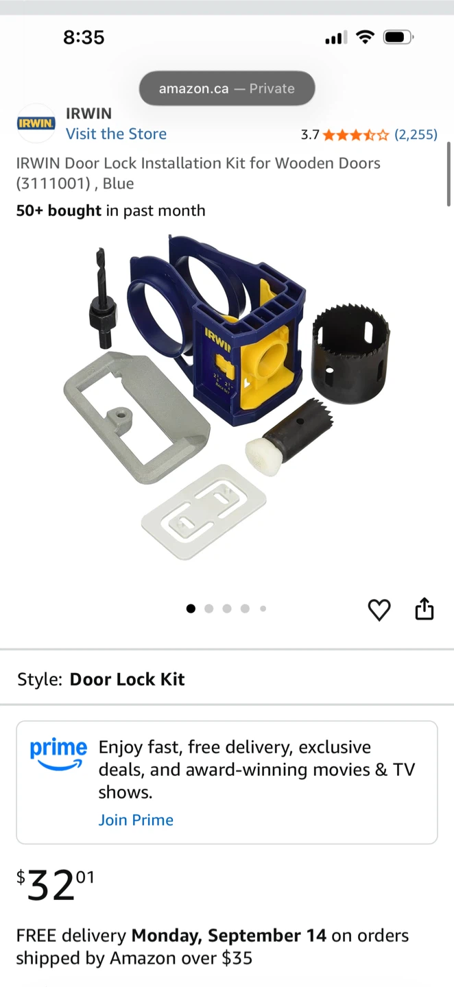 Door Lock Installation Kit - photo 4