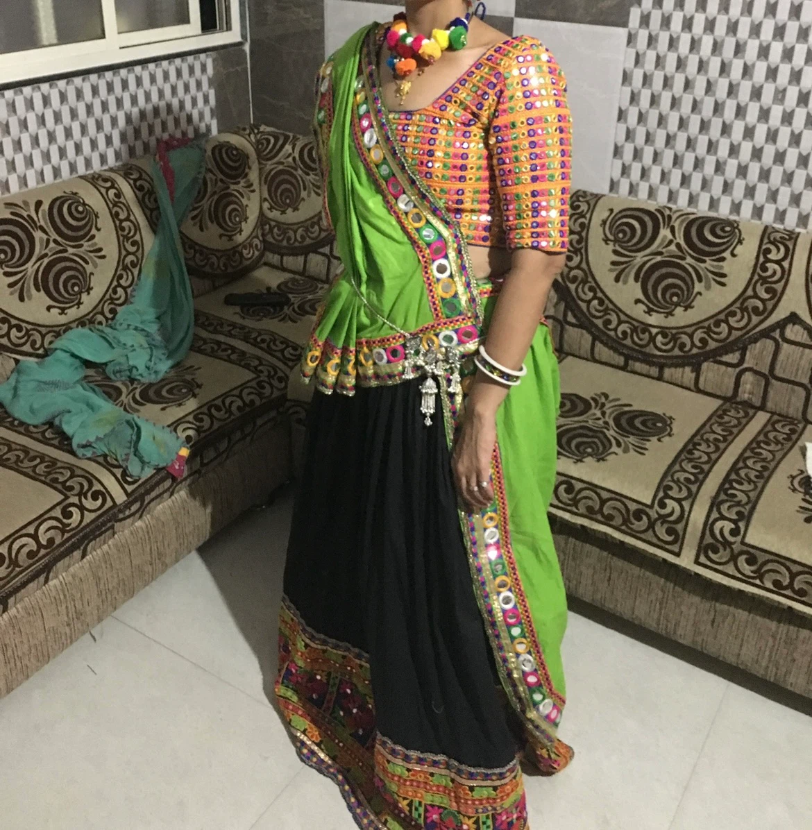 Traditional wear chaniya choli and saree