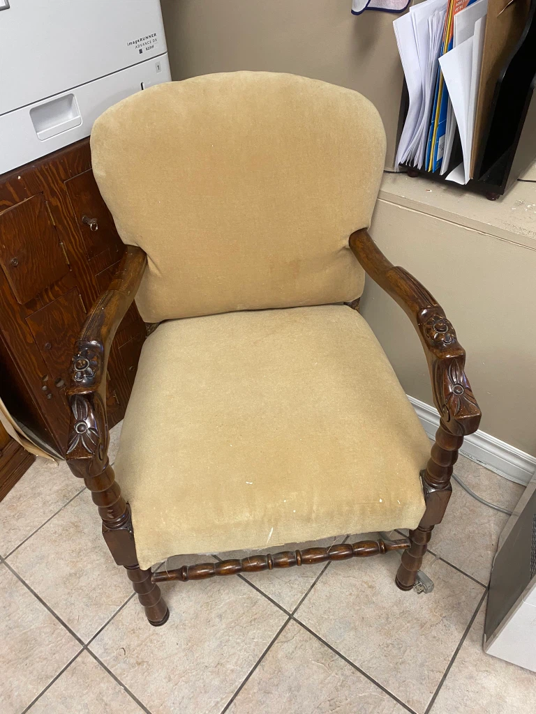 Vintage Upholstered Armchair