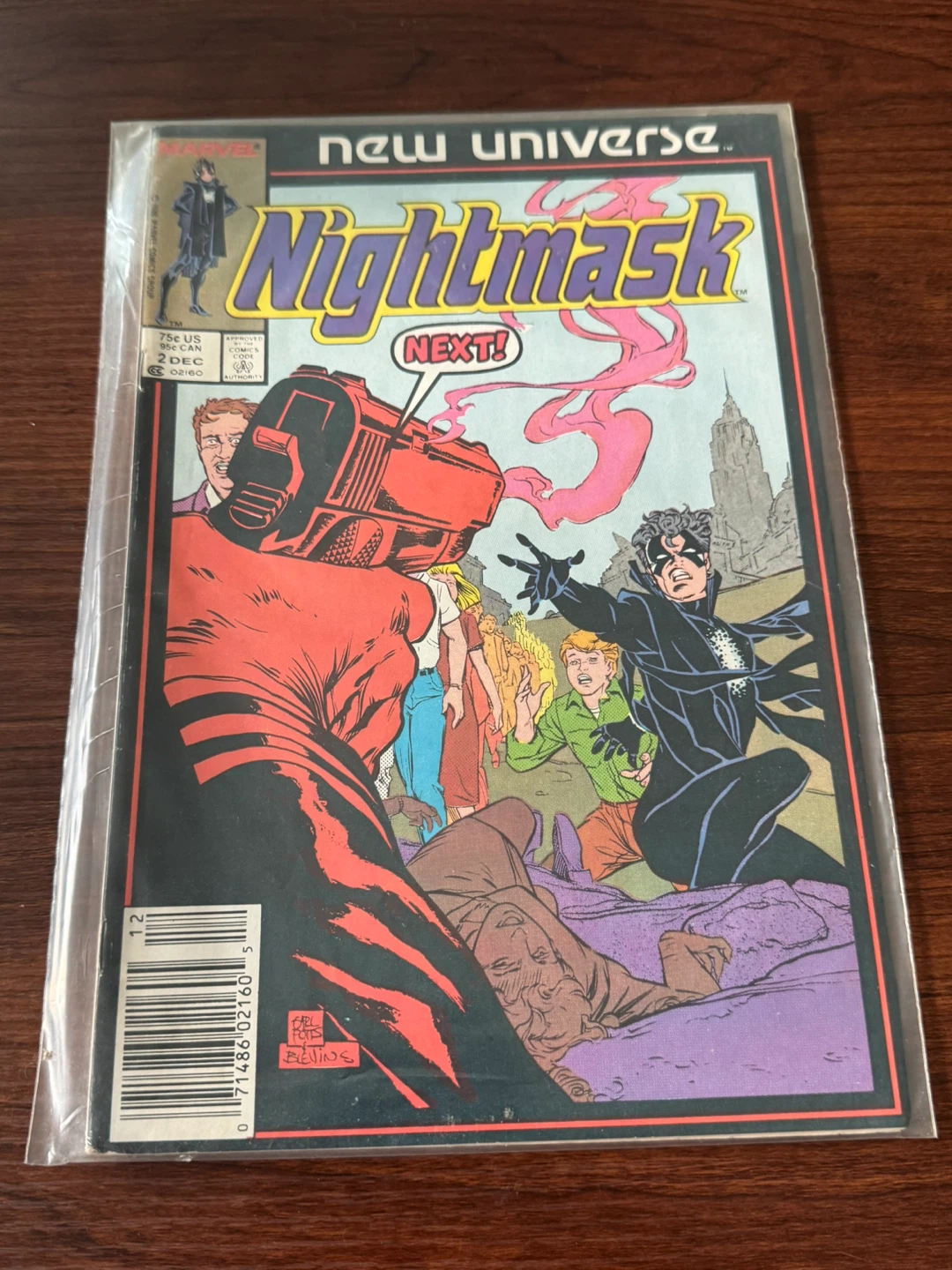 Nightmask Comic Book Issue 2 Marvel New Universe