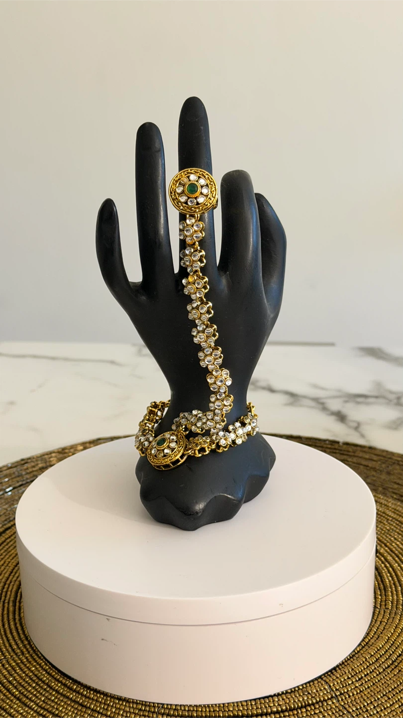 Traditional Indian Hathphool Hand Accessory