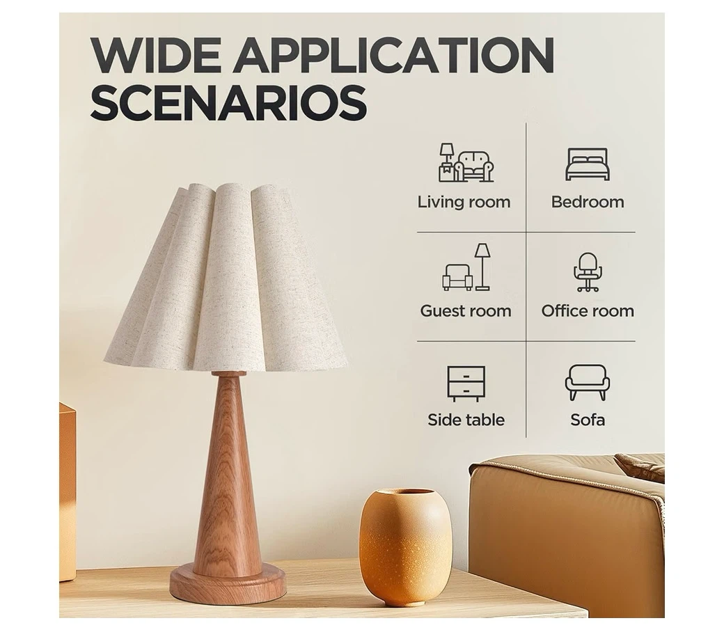 Fengarolam Modern Table Lamp With Petal Lampshade - photo 2