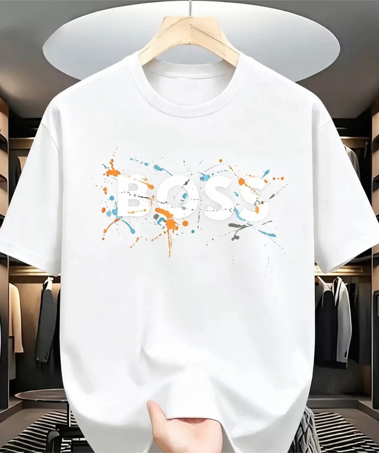 White 240g cotton high quality T-Shirt - photo 2