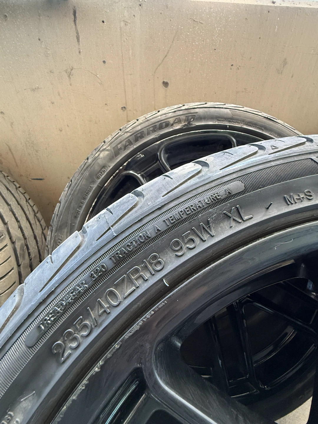 Farroad 235/40ZR18 95W XL Tires and aftermarket wheels