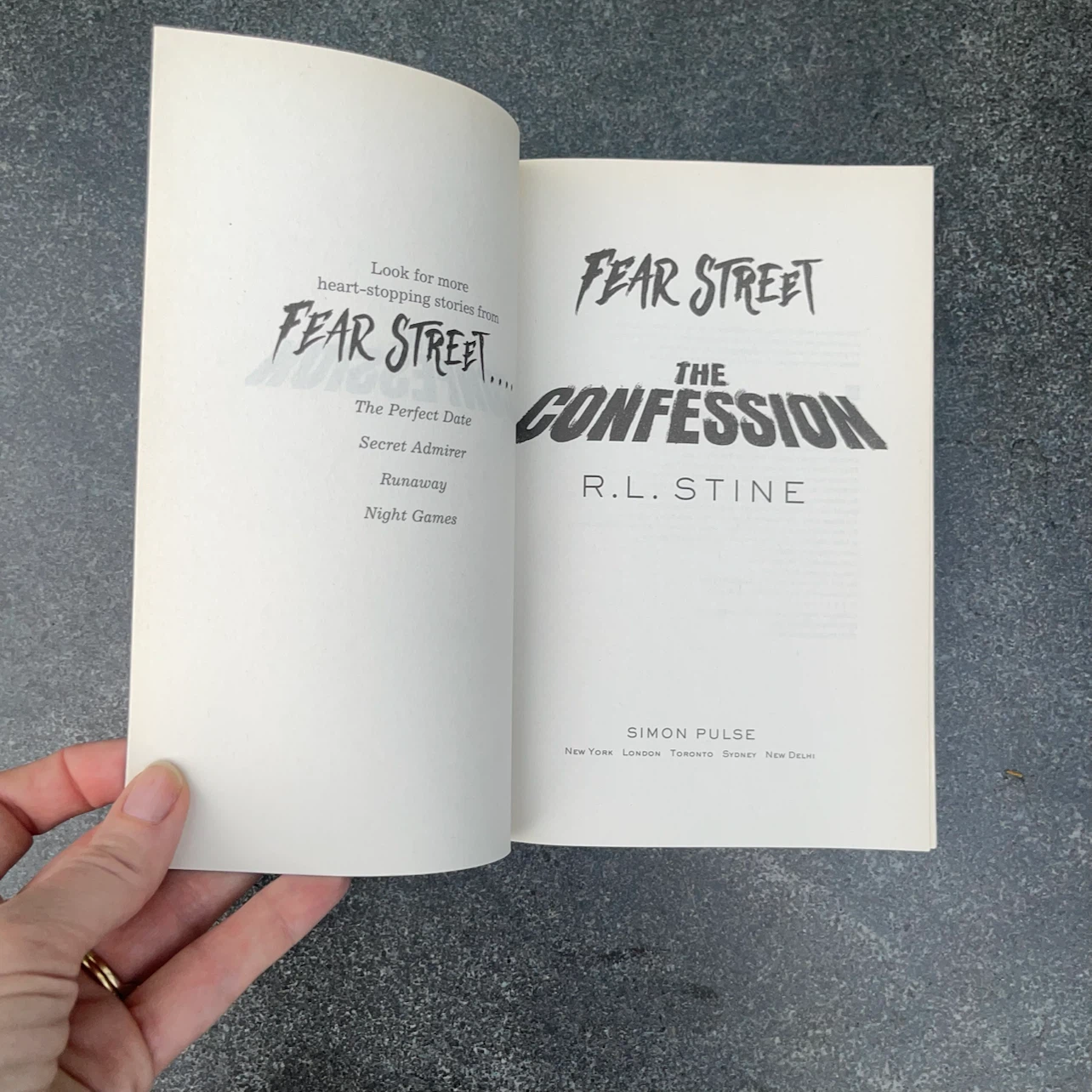 The Confession (Fear Street) by R.L. Stine - photo 3