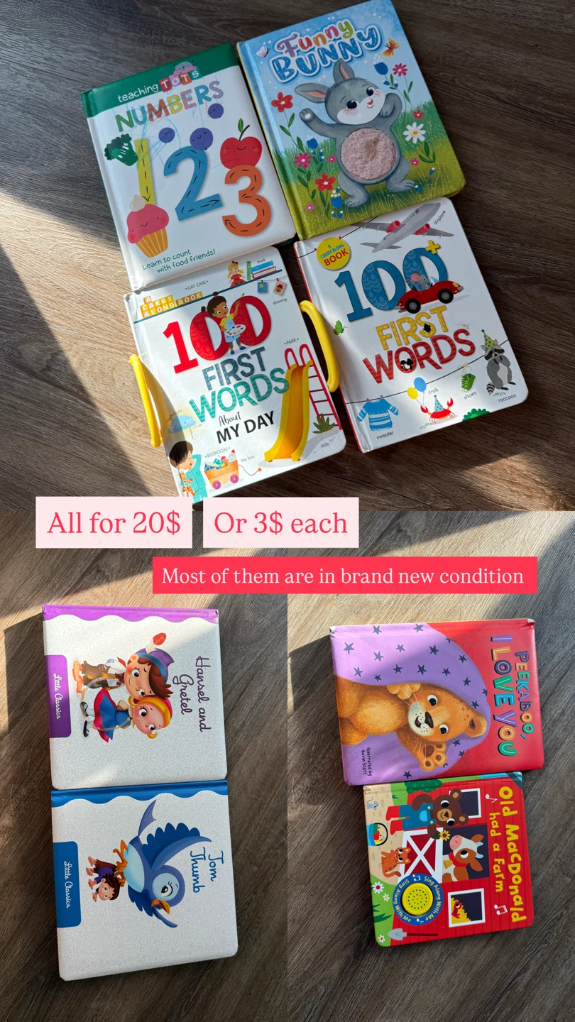 Assorted children's board books