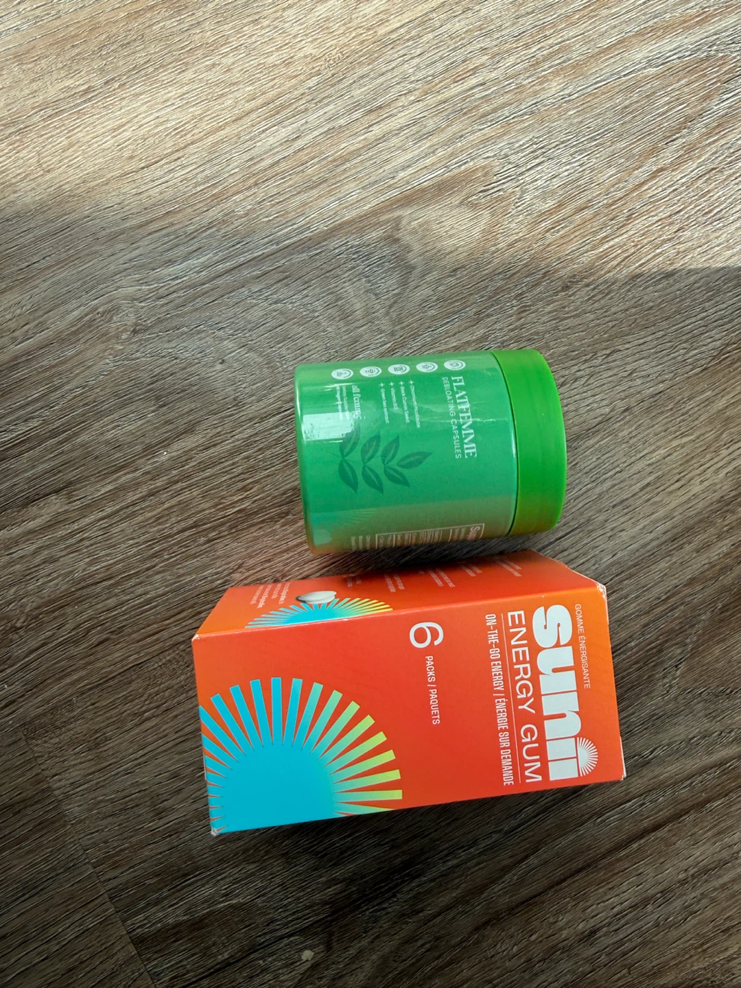 Sunii Energy Gum and Flatfemme Capsules