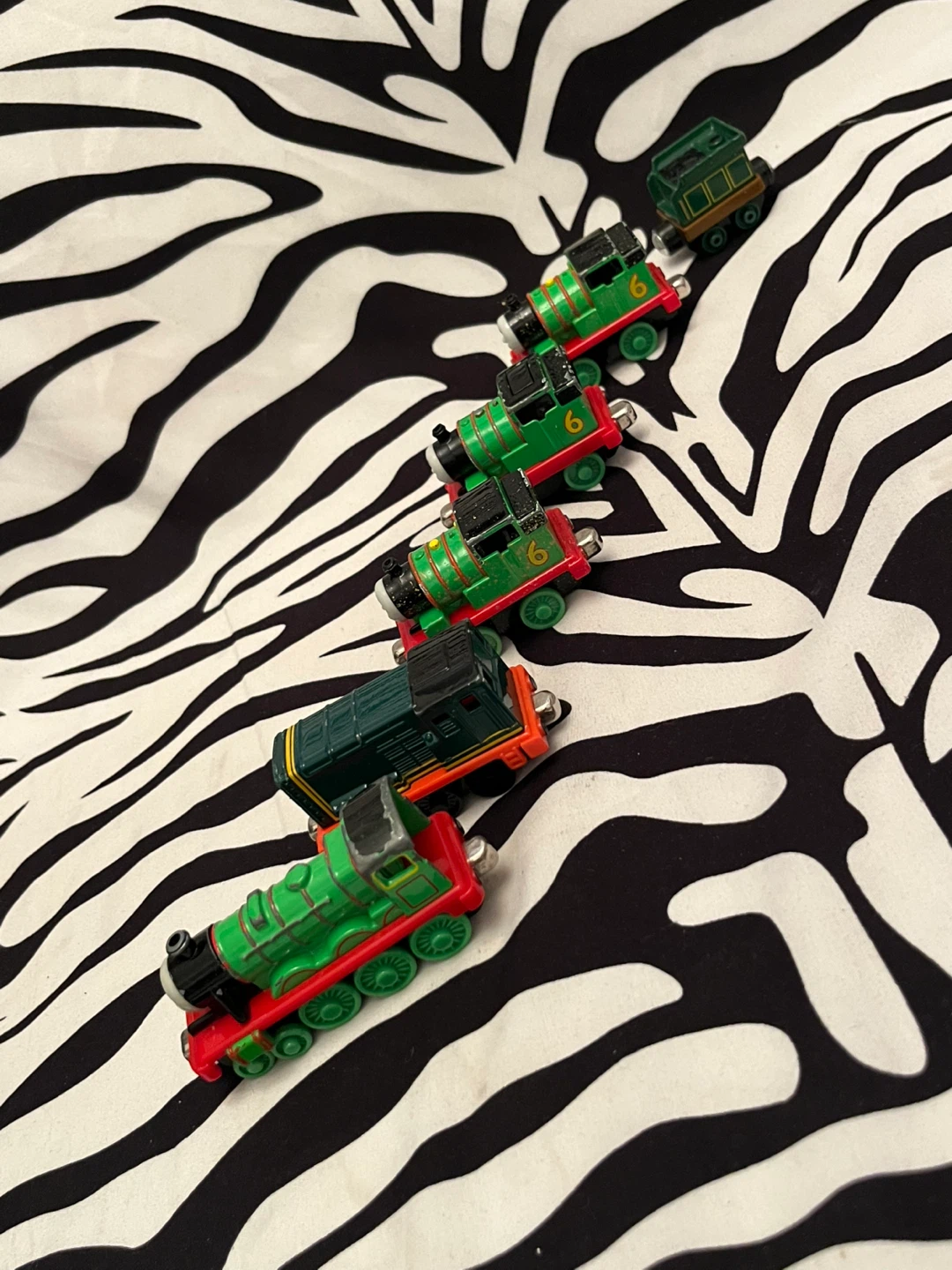 🚂 Lot of Percy die-cast train & cargo car from Thomas & Friends - photo 5