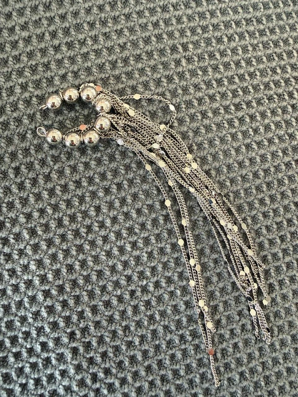 Silver-Tone Tassel Chain Ear Cuff - photo 5