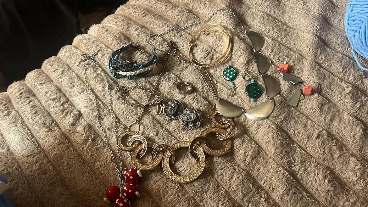 Assorted Jewellery Collection and Decorated Crocs - photo 3