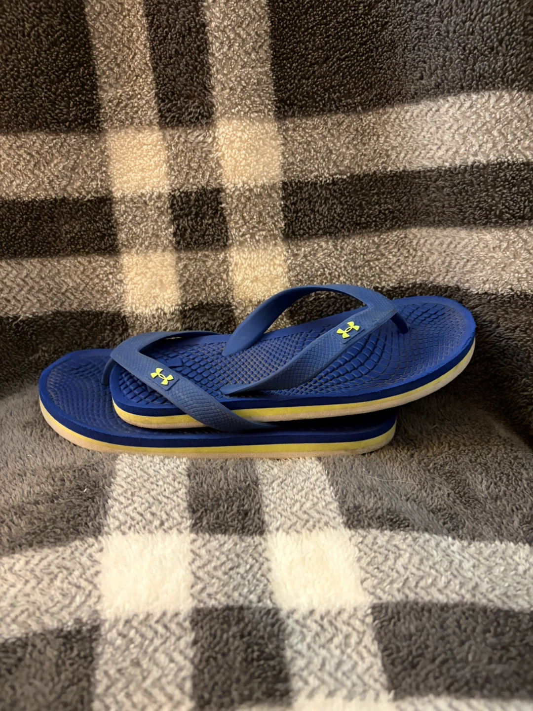 Under Armour Blue Flip-Flops - photo 4