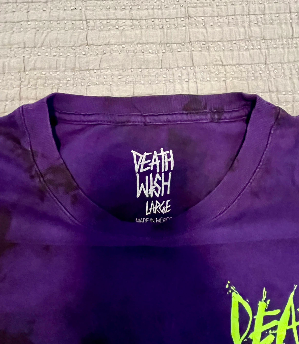 Deathwish Skateboards Purple Tie-Dye T-Shirt - photo 2