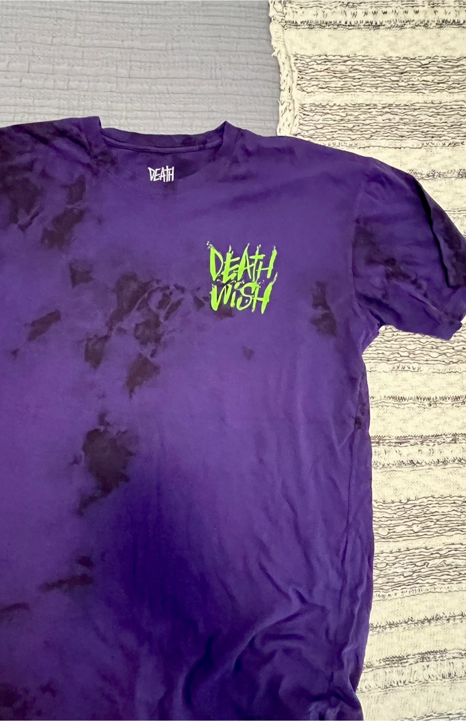 Deathwish Skateboards Purple Tie-Dye T-Shirt - photo 3