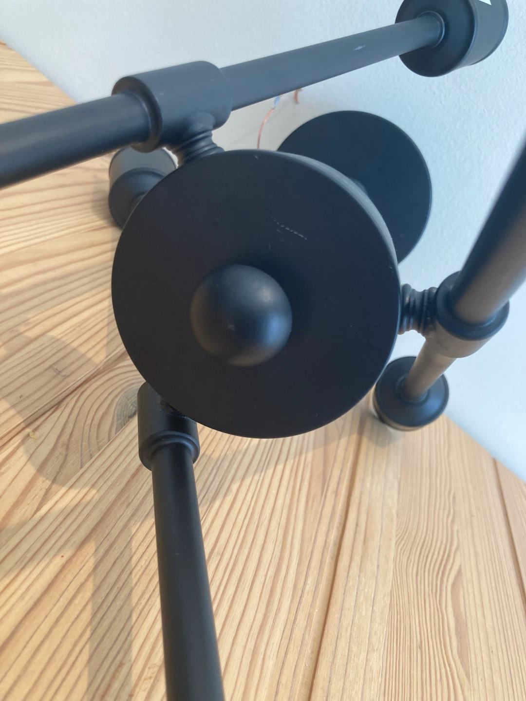 Matte Black 6-Light Industrial Ceiling Light - photo 4